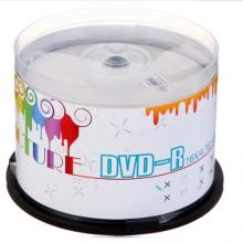 紫光（UNIS）DVD-R空白光盤/刻錄盤 炫彩可打印系列 16速4.7G 桶裝50片