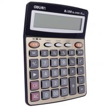 得力(deli)27559 大屏金色面板語音計(jì)算器 12位顯示真人語音計(jì)算機(jī) 辦公文具用品