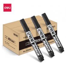 得力(deli)DLSX-33668 50支物流記號筆 油性大頭筆 黑色 辦公用品