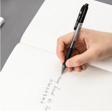 得力(deli)DL-S319 0.7mm低粘度圓珠筆中油筆 英文書法筆36支/盒黑 辦公用品