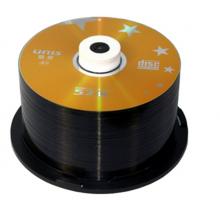 紫光（UNIS）CD-R光盤 刻錄盤 金星系列 52速700M 桶裝50片 空白光盤光碟
