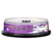 紫光（UNIS）CDR光盤 鉆石系列 8CM(3寸)小盤 24速 刻錄盤 210M 桶裝10片 A+