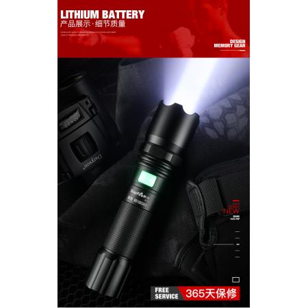 神火（supfire）A10強(qiáng)光手電筒LED遠(yuǎn)射家用戶外騎行USB充電 
