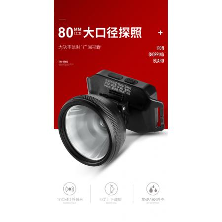 神火（supfire）HL12頭燈強(qiáng)光遠(yuǎn)射充電式大頭夜釣燈LED燈頭戴式探照燈