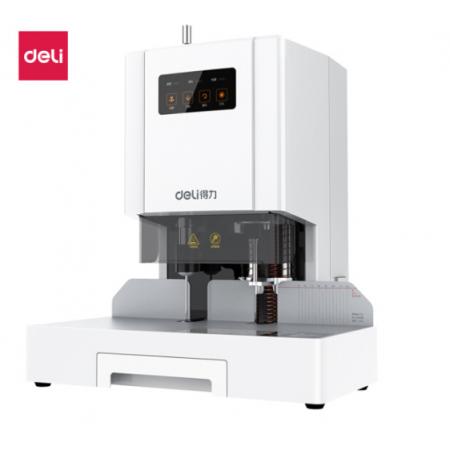 得力（deli）33480 自動(dòng)財(cái)務(wù)憑證裝訂機(jī) 激光定位電動(dòng)檔案打孔機(jī) 