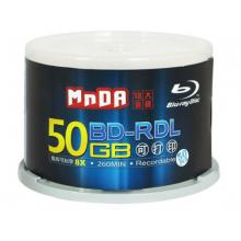 銘大金碟（MNDA）BD-R DL 1-6速 50G 藍(lán)光可打印 50片桶裝 藍(lán)光空白光盤 刻錄光盤