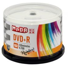 銘大金碟（MNDA） 彩虹系列 檔案級 DVD空白光盤/刻錄盤 4.7G 16X DVD+R（50片桶裝）