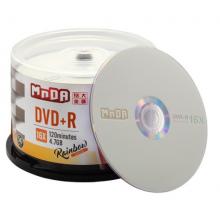 銘大金碟（MNDA） 彩虹系列 檔案級(jí) DVD空白光盤(pán)/刻錄盤(pán) 4.7G 16X DVD+R（50片桶裝）