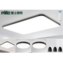 雷士（NVC）led吸頂燈北歐現(xiàn)代簡約客廳臥室書房餐廳超薄燈具 96瓦遙控調(diào)光客廳燈飾 極光燈具套餐 