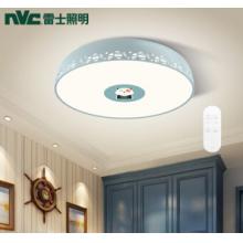 雷士（NVC）LED臥室客廳吸頂燈 兒童房溫馨創(chuàng)意燈具燈飾 卡通小熊兒童燈 智能遙控無極調(diào)光 藍色
