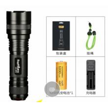 SupFire神火L6超強光手電筒可充電26650超亮遠射LED便攜小家用T6戶外氙氣燈防水超長續(xù)航 L6-5瓦+1節(jié)5200毫安電池+充電器