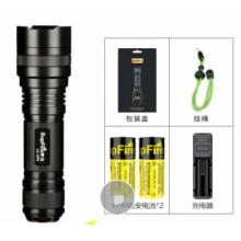 SupFire神火L6超強(qiáng)光手電筒可充電26650超亮遠(yuǎn)射LED便攜小家用T6戶外氙氣燈防水超長續(xù)航 L6-10瓦+2節(jié)3700毫安電池+充電器