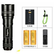 SupFire神火L6超強(qiáng)光手電筒可充電26650超亮遠(yuǎn)射LED便攜小家用T6戶外氙氣燈防水超長續(xù)航 L6-10瓦+2節(jié)5200毫安電池+充電器