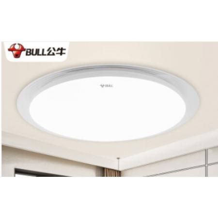 公牛led吸頂燈家用燈具陽臺廚房臥室簡約現(xiàn)代圓形餐廳客廳燈超薄12W18W24W三段調(diào)光LED吸頂燈 云碟24W三段調(diào)光 52*7.5 適10-16平