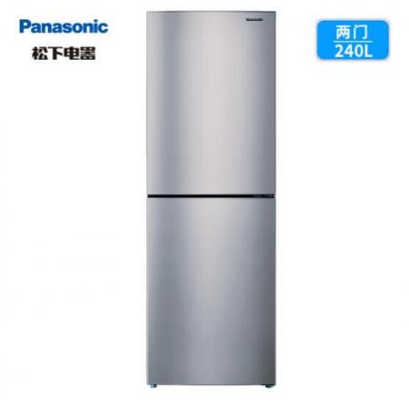松下(Panasonic)NR-EB24WSP-S 240升兩門風(fēng)冷無霜超薄冰箱 AG銀離子節(jié)能靜音