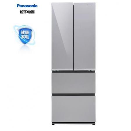松下（Panasonic）380升變頻風冷 光合保鮮 抗菌除味 全開大冷凍 -3℃微凍保鮮 銀色玻璃面板 NR-JD40ATX-S
