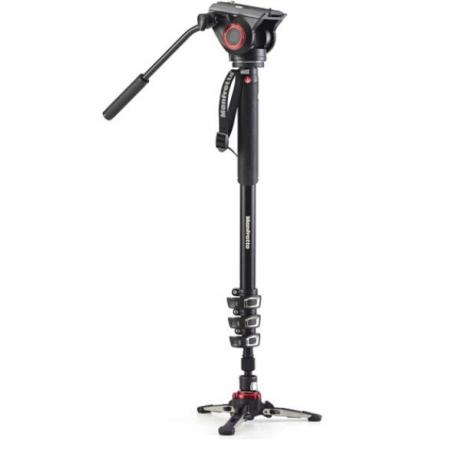 曼富圖（Manfrotto）MVMXPRO500 XPRO PLUS 4節(jié)攝像獨腳架 帶液壓云臺和液壓底座