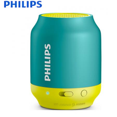 飛利浦(PHILIPS)BT25A 迷你無線藍牙小音箱 戶外便攜音箱 車載音響電腦音響 藍色