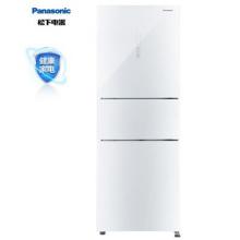 松下（Panasonic）280升變頻家用三門小冰箱 抗菌除味 自動制冰 -3℃微凍保鮮 珍珠白玻璃面板 NR-EC28AGA-W