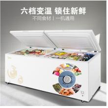 美的(Midea)719升 雙頂開商用冰柜 冷凍冷藏轉(zhuǎn)換冷柜 臥式冰箱(星辰金) BD/BC-719DKM(E) 