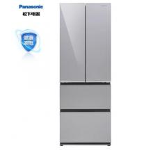 松下（Panasonic）380升變頻風(fēng)冷 光合保鮮 抗菌除味 全開大冷凍 -3℃微凍保鮮 銀色玻璃面板 NR-JD40ATX-S