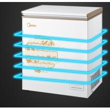 美的(Midea)143升 電腦智能控溫 迷你小冷柜 一級(jí)能效 單溫小冰箱 BD/BC-143KEM(E)
