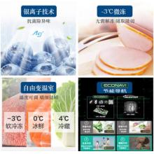 松下（Panasonic）498升多門冰箱 無邊框玻璃門 自動(dòng)制冰 銀離子抗菌除味 雅致白 NR-EF50TX1-W