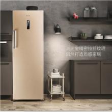 海信（Hisense）252升家用立式冷凍冰柜 一級能效風冷無霜冷柜 節(jié)能電腦控溫側(cè)開單門冰箱BD-252WT 