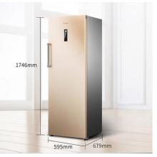 海信（Hisense）252升家用立式冷凍冰柜 一級能效風冷無霜冷柜 節(jié)能電腦控溫側(cè)開單門冰箱BD-252WT 