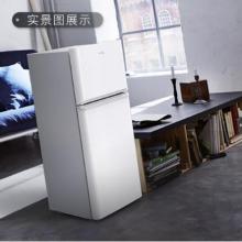 TCL 118升 小型雙門電冰箱 LED照明 迷你小冰箱 冰箱小型便捷 節(jié)能靜音（芭蕾白）BCD-118KA9