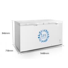 海信 (Hisense) 416升 商用大容量冰柜 節(jié)能大容積單溫冷凍臥式冷柜 雙開門冰箱BD/BC-416N/HP 