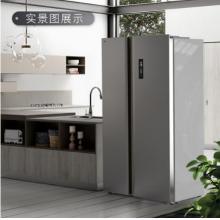 TCL 515升 雙變頻風(fēng)冷無霜對開門雙開門電冰箱 智慧擺風(fēng) 電腦控溫 隱形觸屏（典雅銀）BCD-515WEPZ50