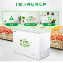 容聲(Ronshen) 273升 臥式 蝶形門 側(cè)掀門 冷藏冷凍雙溫冰柜  BCD-273KB