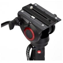 曼富圖（Manfrotto）MVMXPRO500 XPRO PLUS 4節(jié)攝像獨腳架 帶液壓云臺和液壓底座
