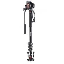 曼富圖（Manfrotto）MVMXPRO500 XPRO PLUS 4節(jié)攝像獨腳架 帶液壓云臺和液壓底座