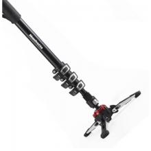 曼富圖（Manfrotto）MVMXPROA4 XPRO PLUS 4節(jié)鋁合金攝像獨(dú)腳架帶液壓底座
