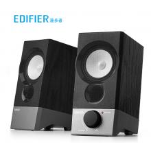 漫步者（EDIFIER）R19U 木質(zhì)純音2.0迷你桌面音響 電腦音箱 黑色