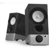 漫步者（EDIFIER）R19U 木質(zhì)純音2.0迷你桌面音響 電腦音箱 黑色