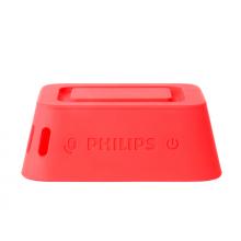 飛利浦(PHILIPS)BT110R 音樂魔盒藍牙音箱 防水便攜迷你音響 低音炮戶外運動免提通話紅色