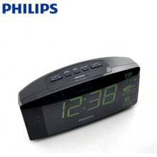 飛利浦（PHILIPS） AJ3400 時鐘收音機(jī) FM 大顯示屏 雙重鬧鐘 重復(fù)鬧鈴 定時關(guān)機(jī) 黑色