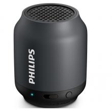 飛利浦(PHILIPS)BT25B 迷你無線藍牙小音箱 戶外便攜音箱 車載音響電腦音響 黑色 