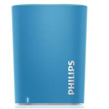 飛利浦(PHILIPS)BT100A 音樂精靈 無線藍牙音箱 便攜迷你口袋音箱 手機/電腦小音響 低音炮 免提通話 藍色 