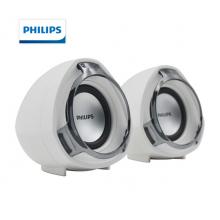 飛利浦 PHILIPS SPA311音箱音響筆記本臺(tái)式電腦家用usb多媒體桌面游戲線控音箱白色