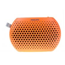 飛利浦(PHILIPS) SBM100 ORG 插卡音箱 口袋迷你便攜小音響 音樂(lè)MP3外響播放器 FM收音機(jī)老人聽?wèi)?橙色