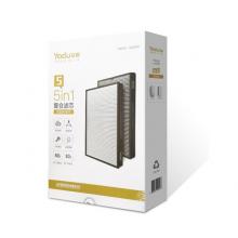 亞都（YADU）HJZ500S濾芯組件 雙面?zhèn)bKJ500G-S5適用 5in1復(fù)合濾芯 空氣凈化器
