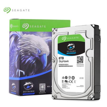 希捷(Seagate)8TB 256MB 7200RPM 監(jiān)控級(jí)硬盤(pán) SATA接口 希捷酷鷹SkyHawk系列(ST8000VX004)全天候安防監(jiān)控