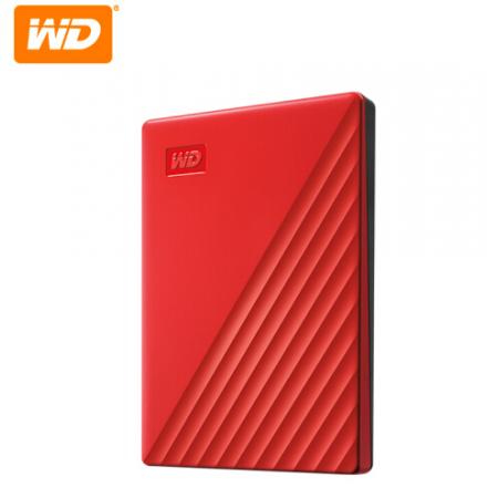  西部數(shù)據(jù)(WD)5TB USB3.0移動硬盤My Passport隨行版 2.5英寸 紅色(密碼保護(hù) 自動備份)WDBPKJ0050BRD