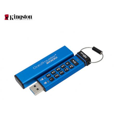 金士頓（Kingston）16GB USB3.1 U盤 DT2000 讀速120MB/s 256位AES硬件數(shù)字加密