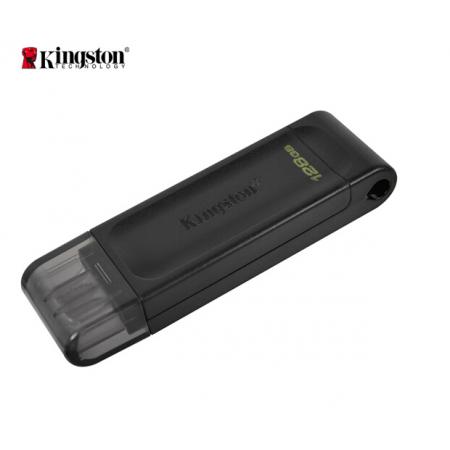 金士頓（Kingston）128GB USB3.2 Gen1 Type-C U盤 DT70 黑色