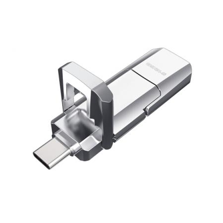 愛國者（aigo）512GB USB3.1 Type-C雙U口 高速固態(tài)U盤 U393 讀520MB/s 寫420MB/s 手機(jī)U盤 狂飆移動固態(tài)硬盤